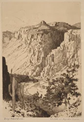 Szkic na Apache Trail w Arizonie