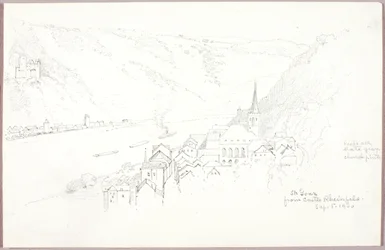 St. Goar z zamku Rheinfels