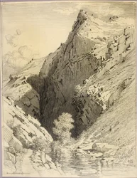 Bez tytułu (rysunek transferowy dla Bear Creek Canyon, Denver, Kolorado)