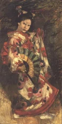 Japonka (olej na płótnie)