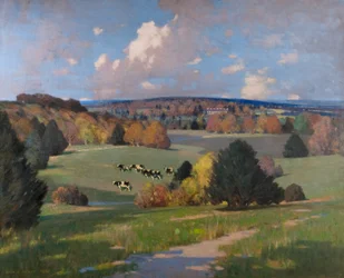 Sussex Krajobraz z bydłem