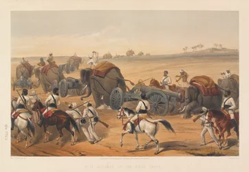 „Postęp pociągu oblężniczego”, 1857 r