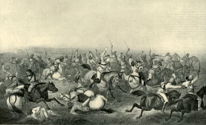 Szarża Hodsons Horse w Rhotuck, 1857, 1901.