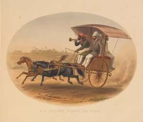 „Oficerowie przyłączają się do wojska”, 1857-1858 ok