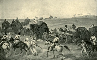 Natarcie pociągu oblężniczego do Delhi, 1857, 1901.