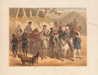 „Ranieni oficerowie w Simli”, 1857