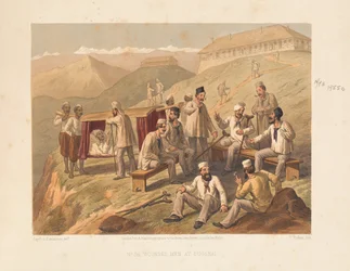 Ranni mężczyźni w Dugshai, 1857