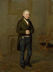 Portret zarządcy domu z Bramham Park, Yorkshire, zidentyfikowanego jako John Pollock (1769-1837), ok. 1822 (olej na płótnie)