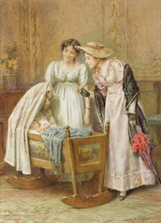 Łóżeczko (wc na papierze)
