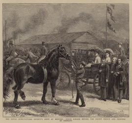 Pokaz Królewskiego Towarzystwa Rolniczego w Bedford, Parada Koni przed Księciem Koronnym i Księżną Niemiec