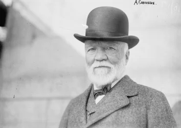 Andrew Carnegie w Nowym Jorku po powrocie z Europy