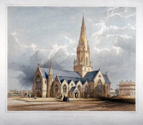 Kościół Świętej Trójcy, Hartland Road, Hampstead, Londyn, 1850 r.
