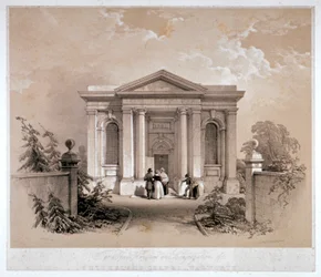 Widok kaplicy Sutherland, Walworth, Southwark, Londyn, ok. 1842 r.