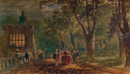 Letnia noc: Taras, Haddon Hall, 1875, 1935