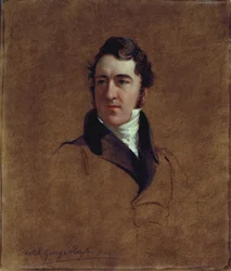 Szkic portretowy Johna Poultera, 1834 (olej na płycie pilśniowej)