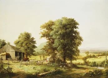 Letnia scena na farmie, 1862
