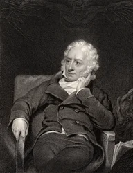 Henry Fuseli, sztychowany przez J. Rogersa, z „Narodowej Galerii Portretów, tom V”, wydana ok. 1835 r.