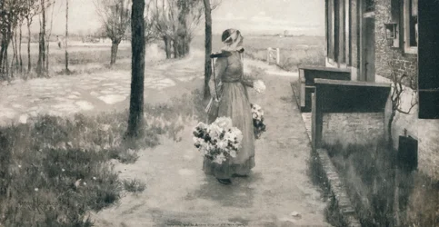 Dziewczyna z kwiatów w Holandii, 1887, 1912