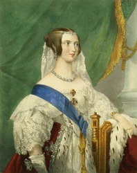Jej Najłaskawsza Wysokość, królowa Wiktoria (1819-1901), rytował James Henry Lynch (czynny 1815-68)