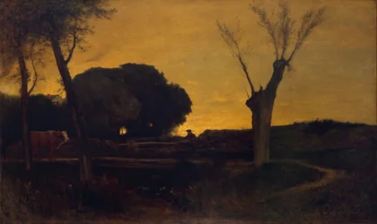 Wieczór w Medfield, Massachusetts, 1875.
