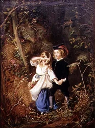Babes in the Wood lub Lost Children (olej na płótnie)
