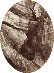 Wodospad w pobliżu Williams College, ok. 1870 (zdjęcie)