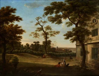 Westcombe House, widok z tarasu w kierunku Greenwich