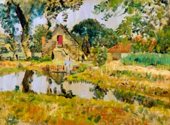 Stary Młyn, Fifeshire (olej na płótnie)