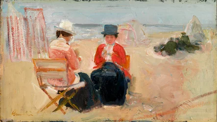 Czerwona kurtka, ok. 1910-14 (olej na płycie pilśniowej)