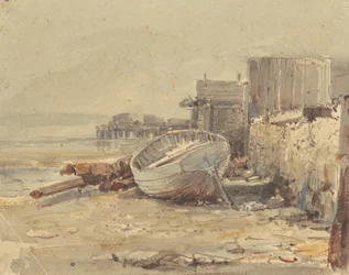 Statek na plaży, ok.1880