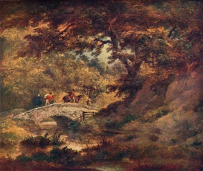 Scena leśna, c1795