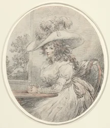 Anne Ward Morland, ok. 1786 (grafit)