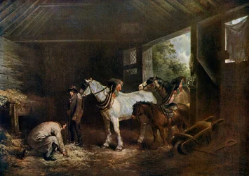 Wnętrze stajni, 1791, 1912.