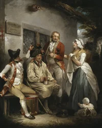 Schwytanie rekruta w pułapkę, około 1790