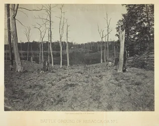 Pole bitwy pod Resacca, GA, nr 1, 1866.