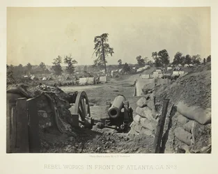 Rebel Works przed Atlantą, GA, nr 3, 1864.