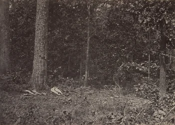 Scena śmierci generała McPhersona, 1864 lub 1866.