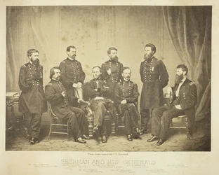 Sherman i jego generałowie, 1865.