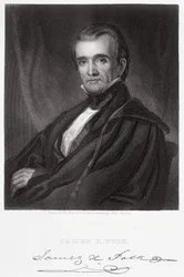 James Knox Polk, grawerowane przez Henry