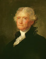Portret Thomasa Jeffersona według obrazu Gilberta Stuarta (1755-1828)