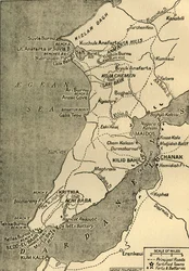 Mapa Półwyspu Gallipoli, 1919.