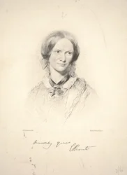 Charlotte Brontë, grawerowane przez Walkera i Boutall