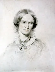 Charlotte Bronte, angielska powieściopisarka, 1850