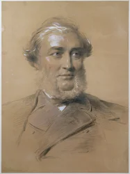 Henry Bence Jones, 1865 (węgiel i kreda na papierze)