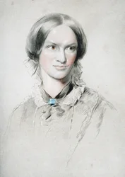 Portret pisarki Charlotte Brontë 1816-1855, c. 1850.