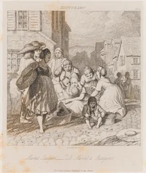 Rynek, Stuttgart, ok.1821 (akwaforta)