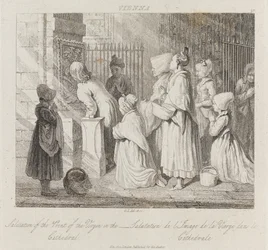 Saluting Virgin, Wiedeń, ok. 1821 (akwaforta)