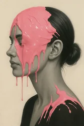 Flesh Memory, 2025 (akryl na płótnie)