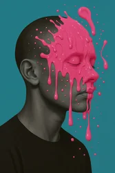 Glossed Over, 2025 (akryl na płótnie)
