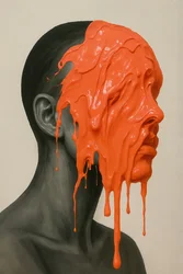 Molten Silence, 2025 (akryl na płótnie)